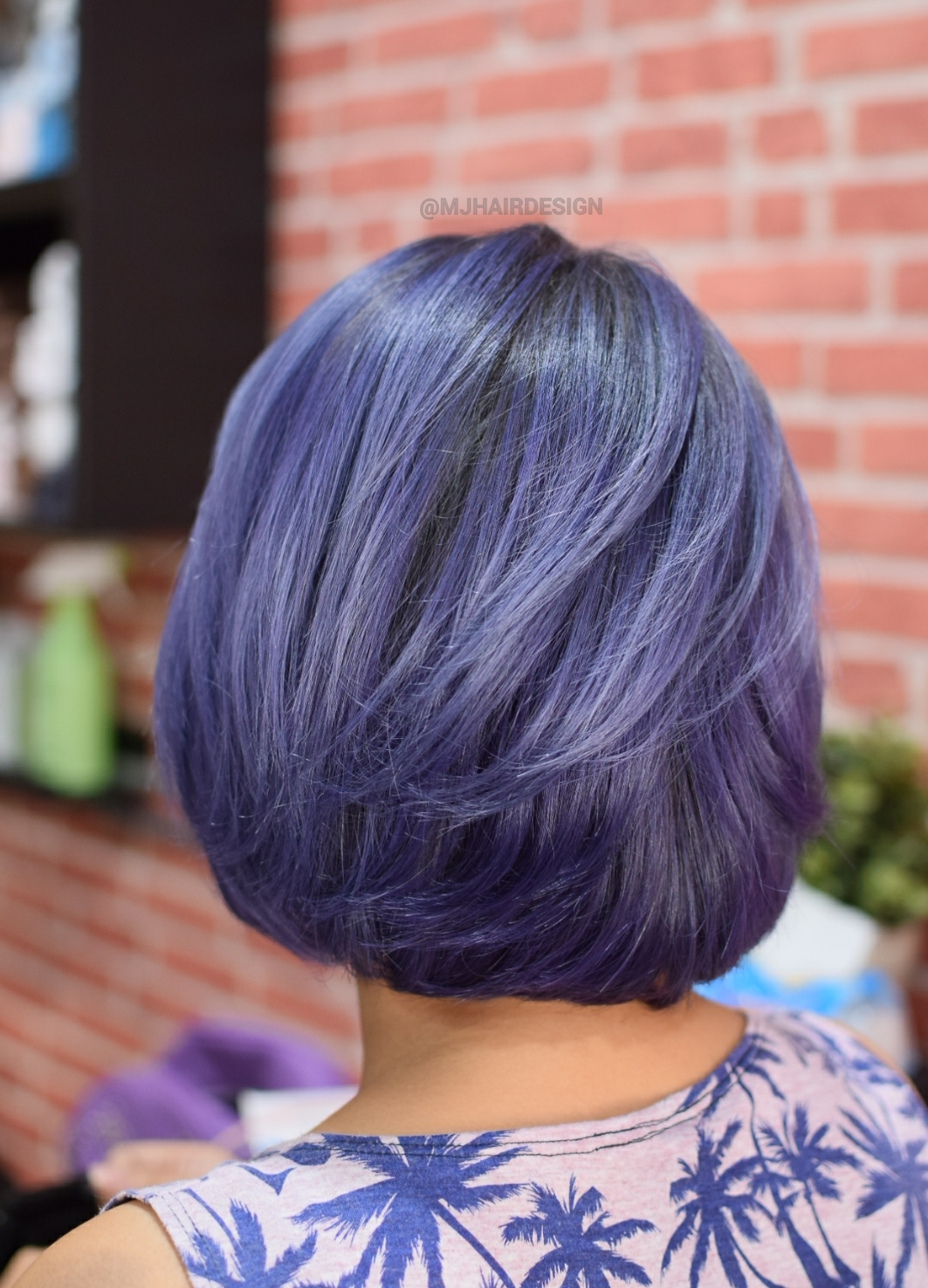 บริการทำสีผม โทนม่วงเมทัลลิค