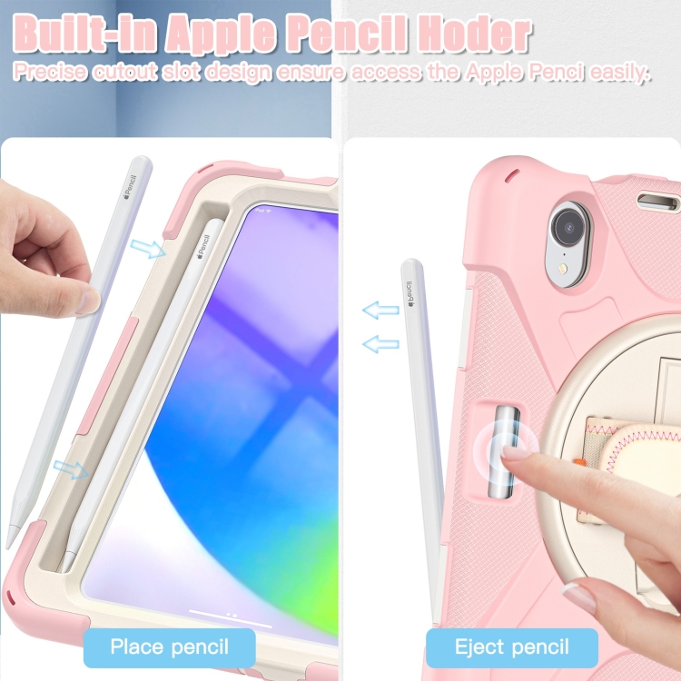 Case iPad mini 6 (2021) # Pre-Order * เคสซิลิโคน + PC พร้อมที่วางและสายคล้องไหล่ *