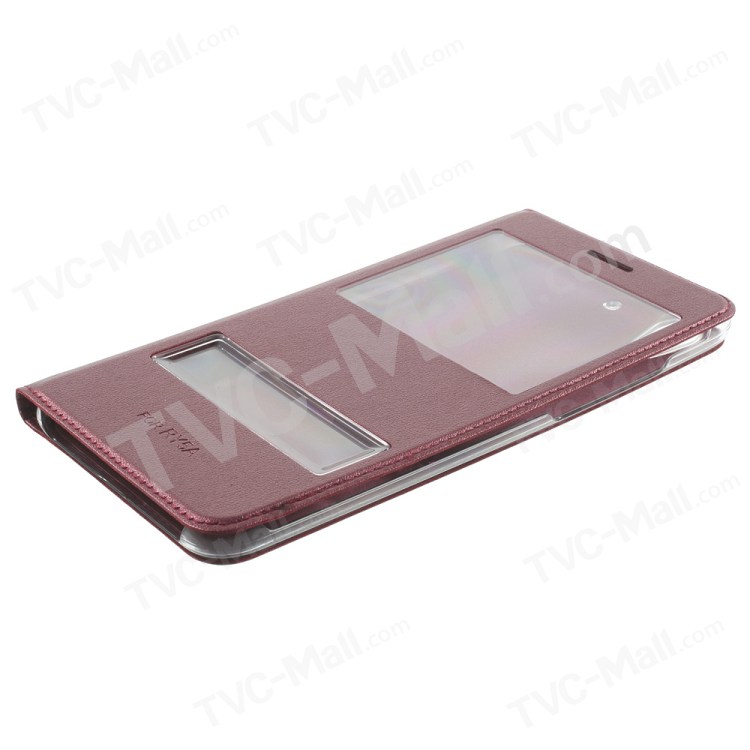 Case Huawei Y6ii / Pre-order * เคสหน้าต่างคู่ หนัง PUที่มีคุณภาพสูง *