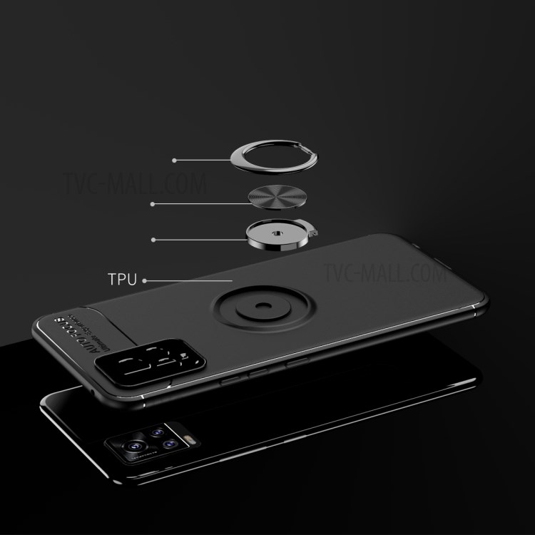Case Vivo V20 # พร้อมส่ง * เคส TPU แบบวงแหวนโลหะ 360 องศาพร้อมแผ่นแม่เหล็กในตัว *