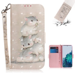 Case Samsung Galaxy S21 5G / Pre-Order * เคสรูปแบบการตกแต่งจุดไฟการพิมพ์กระเป๋าสตางค์ *