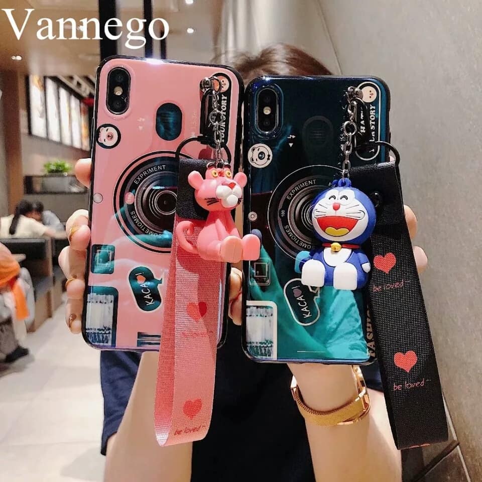 Case OPPO R9S / Pre-order * เคส 3D น่ารักตุ๊กตาการ์ตูนขาตั้ง + สายคล้อง blu - ray กล้อง *
