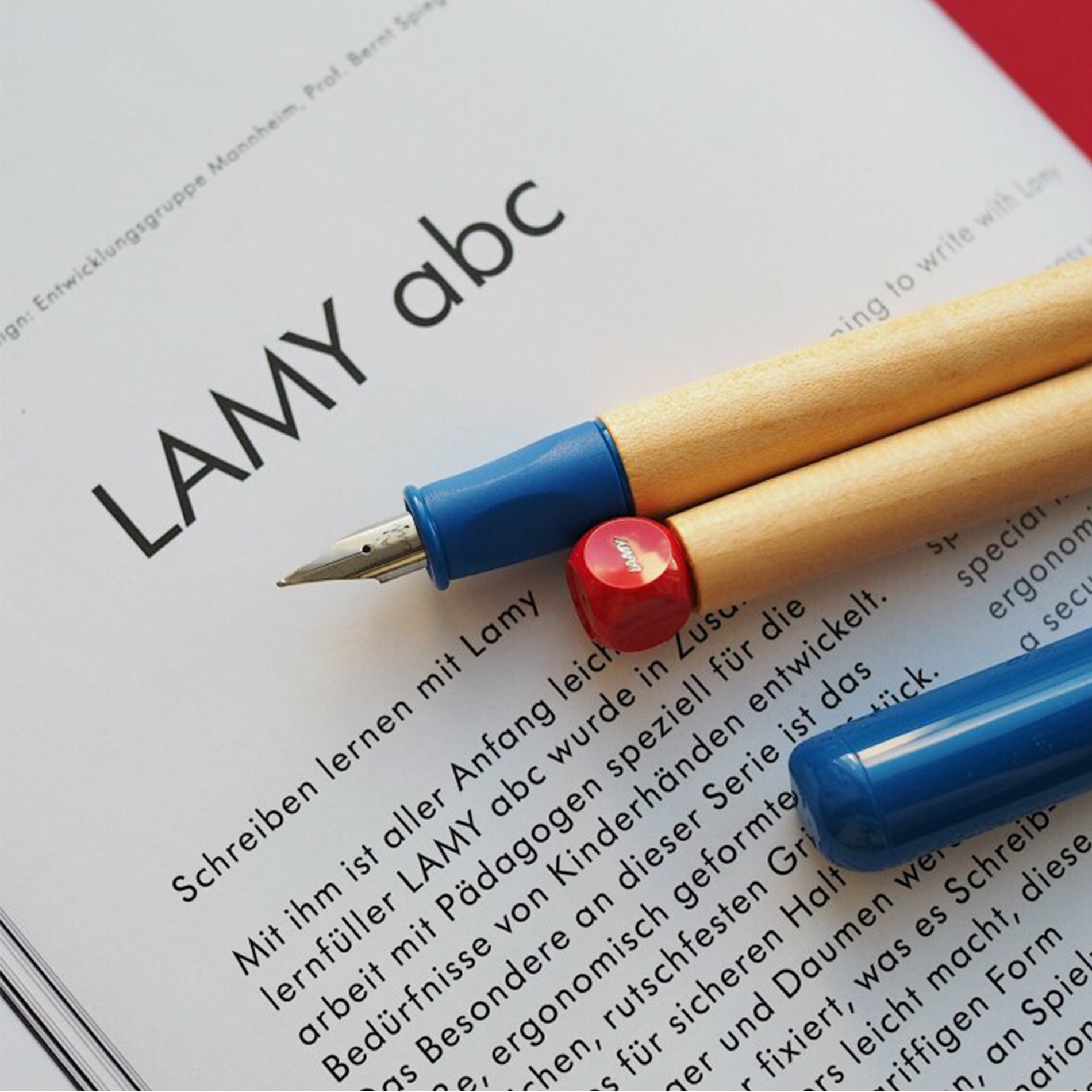 LAMY abc red fountain pen