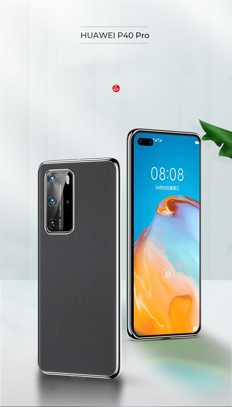 Case Huawei P40 Pro / Pre-order * เคสขอบบางหนัง PU ผิว PC + TPU เคสโทรศัพท์ไฮบริด หนัง PU เคลือบผิวเรียบเนียนทนทานมากขึ้น *