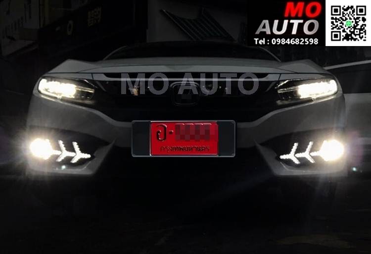 ไฟ Daylight CIVIC FC ทรง Lambo Style