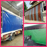 ผ้าใบชักรอก กว้าง 6เมตร สูง 5มตร (ไม่รวมเสาค้ำ) กันสาดผ้าใบ ชักรอกผ้าใบ ผ้าใบม้วนขึ้นลง ผ้าใบม้วนเก็บได้ ผ้าใบตลาดนัด มีทุกสี 6m x 5m