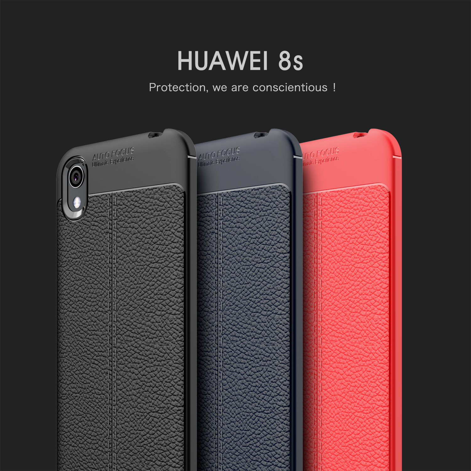Case Huawei Y5 2019 / Pre-Order * พื้นผิวลิ้นจี่เนื้อสัมผัสที่สะดวกสบาย *