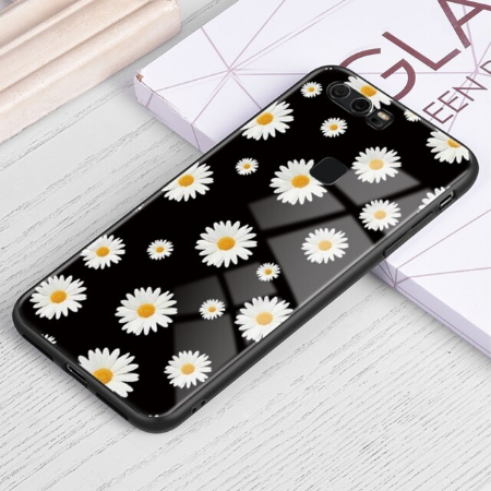 Case Huawei Mate 20 X / Pre-Order * เคสลายดอกไม้ซิลิโคนนุ่ม TPU + กระจกนิรภัยปกหลัง *