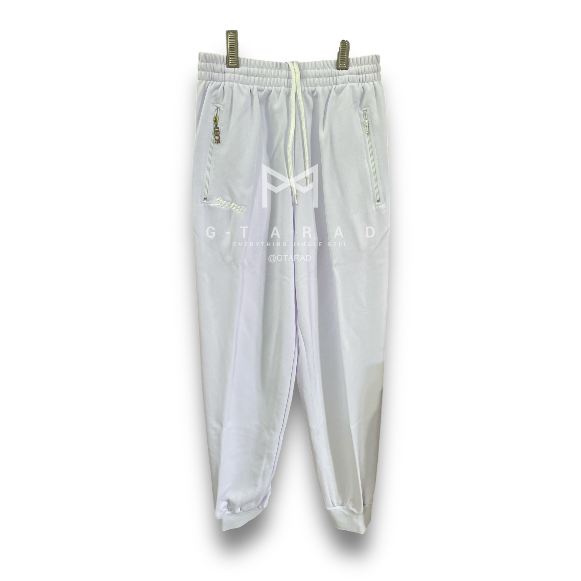 BCS No.3840 กางเกงวอร์ม ขายาว สีดำ/สีกรม/สีขาว