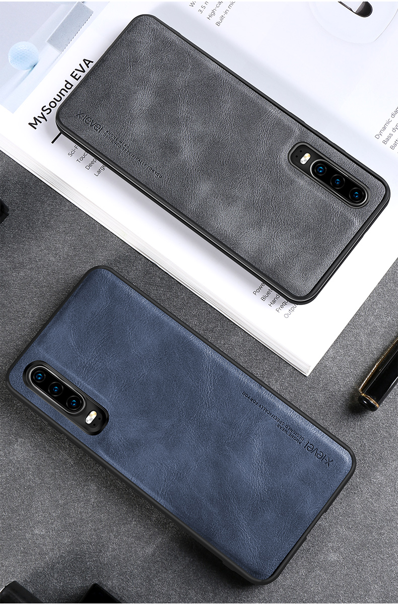 Case Huawei P30 / Pre-Order * X-LEVEL เคสโทรศัพท์มือถือ TPU เคลือบหนังสไตล์วินเทจ *