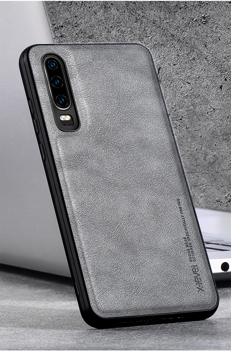 Case Huawei P30 / Pre-Order * X-LEVEL เคสโทรศัพท์มือถือ TPU เคลือบหนังสไตล์วินเทจ *