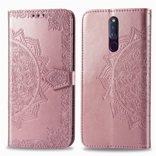 Case OPPO F11 Pro / Pre-Order * เคสแบบนูน Mandala PC TPU ที่มีผู้ถือบัตรและสล็อต *