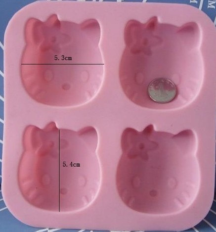 แม่พิมพื รูป hello kitty 4 ช่อง