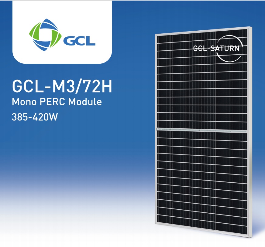 แผงโซล่าเซลล์โมโน PERC Half Cell ยี่ห้อ GCL 400W เกรดพรีเมียม Tier 1