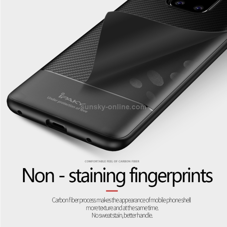 Case Huawei Mate 20 / Pre-order * iPAKY เคส TPU แบบนุ่มเนื้อคาร์บอนไฟเบอร์ *