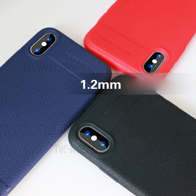 Case iPhone X , iPhone XS / Pre-Order * เคสผิวลิ้นจี่เนื้อนุ่ม TPU *