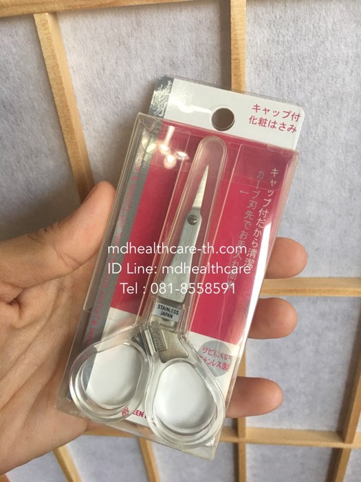 กรรไกรปลายเล็กแหลมโค้งบางพิเศษ กรรไกรแต่งขนคิ้ว กรรไกรเล็มขน made in japan