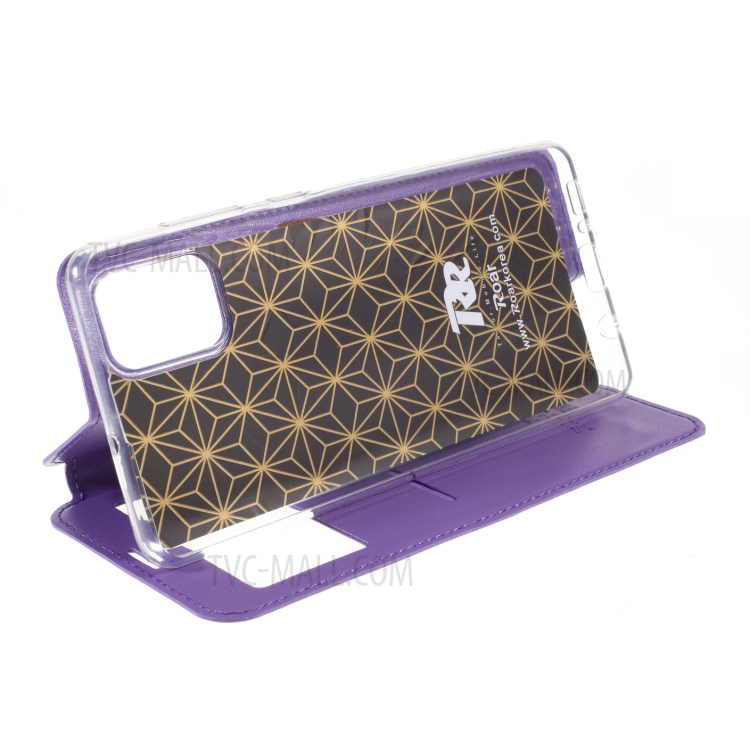 Case Samsung Galaxy A71 / Pre-order * ROAR หน้าต่างดูช่องเสียบการ์ดเคสหนังยืน *