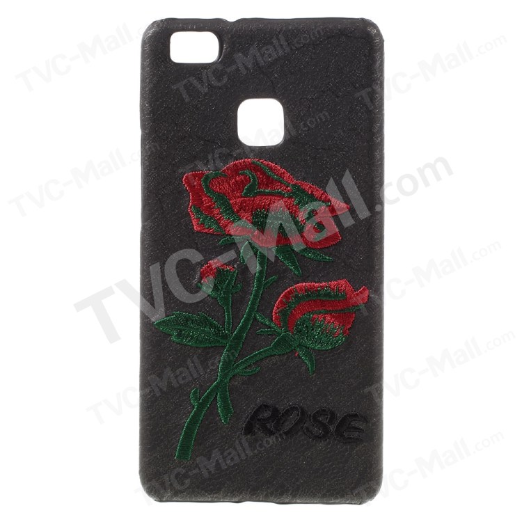 Case Huawei P9 Lite / Pre-order * เย็บปักถักร้อย 3D โรสหนังเคลือบปกแข็ง *