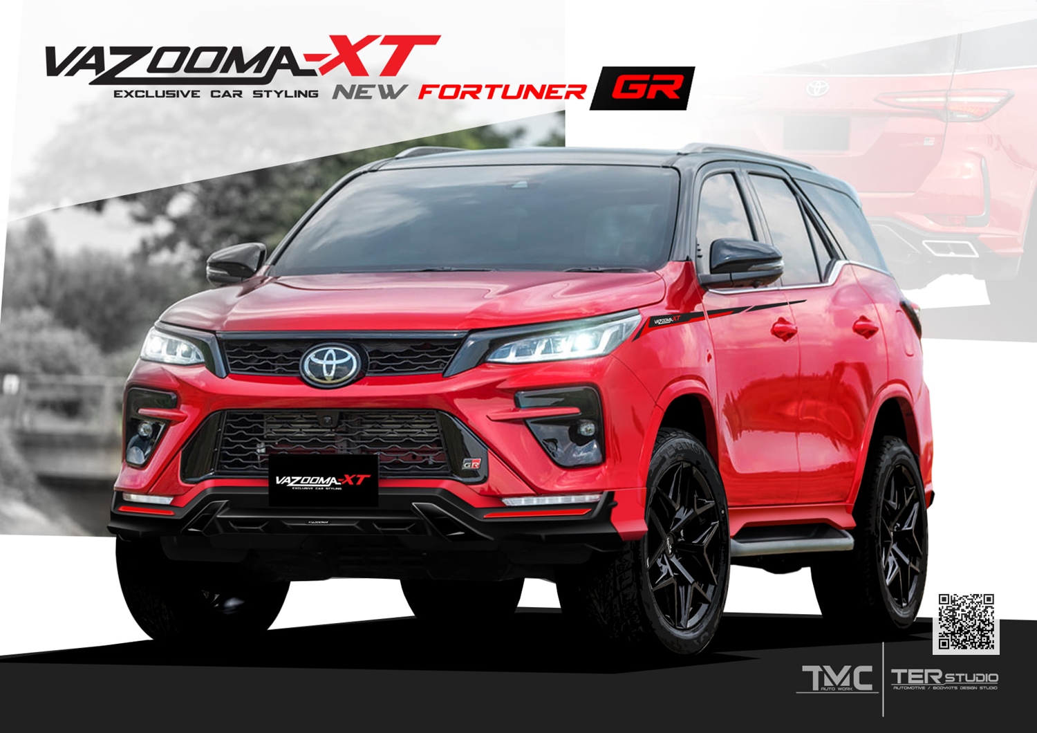 ชุดแต่งรอบคัน Fortuner GR Sport | 𝐕𝐀𝐙𝐎𝐎𝐌𝐀-𝐗𝐓