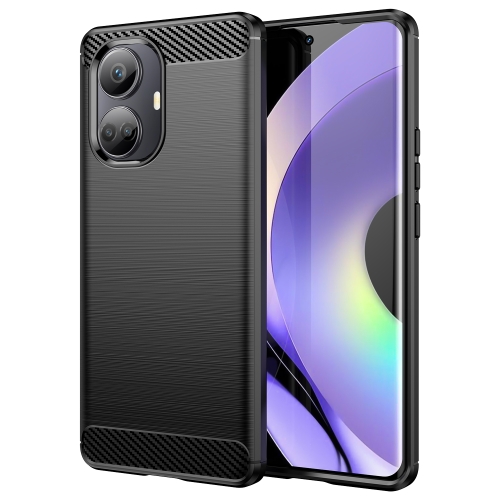 Case Realme 10 Pro + 5G # Pre-order * เคสแปรงพื้นผิวคาร์บอนไฟเบอร์เคสโทรศัพท์ TPU *
