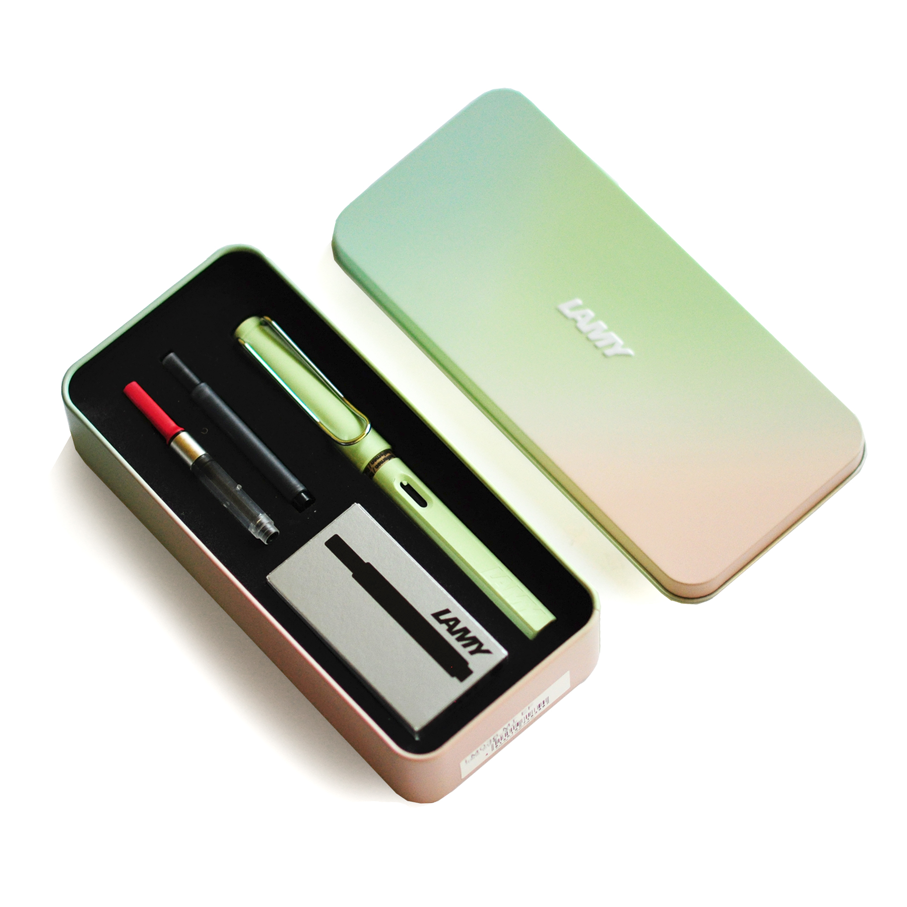Gift set LAMY safari Pastel Mint 2019 metal box