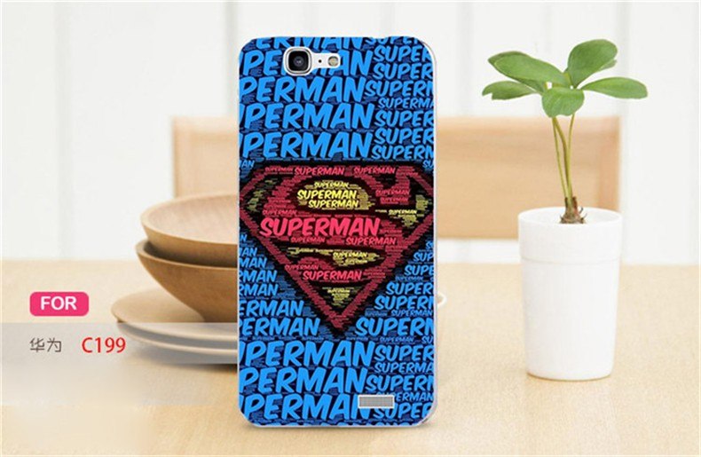 Case Huawei G7 / Pre-order * เคสพลาสติกแข็งพิมพ์ลายการ์ตูน Captain America Batman สีสันสดใส *