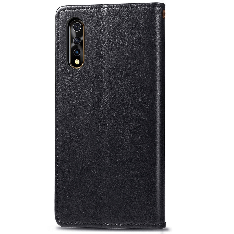 Case Vivo S1 / Pre-Order * Retro ซองหนังโทรศัพท์หัวเข็มขัดที่มีเชือกเส้นเล็กและกรอบรูปและช่องเสียบการ์ดและ Wallet *