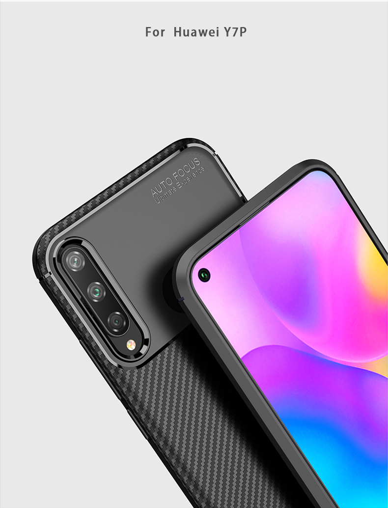 Case Huawei Y7p / Pre-Order * เคสคาร์บอนไฟเบอร์เนื้อ TPU กันกระแทก *