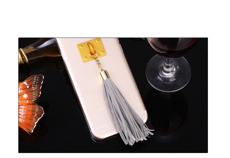 Case Huawei Honor 3X / Pre-order * เคสแข็งใส + โลหะเชือกตกแต่งพู่หรูหรา *