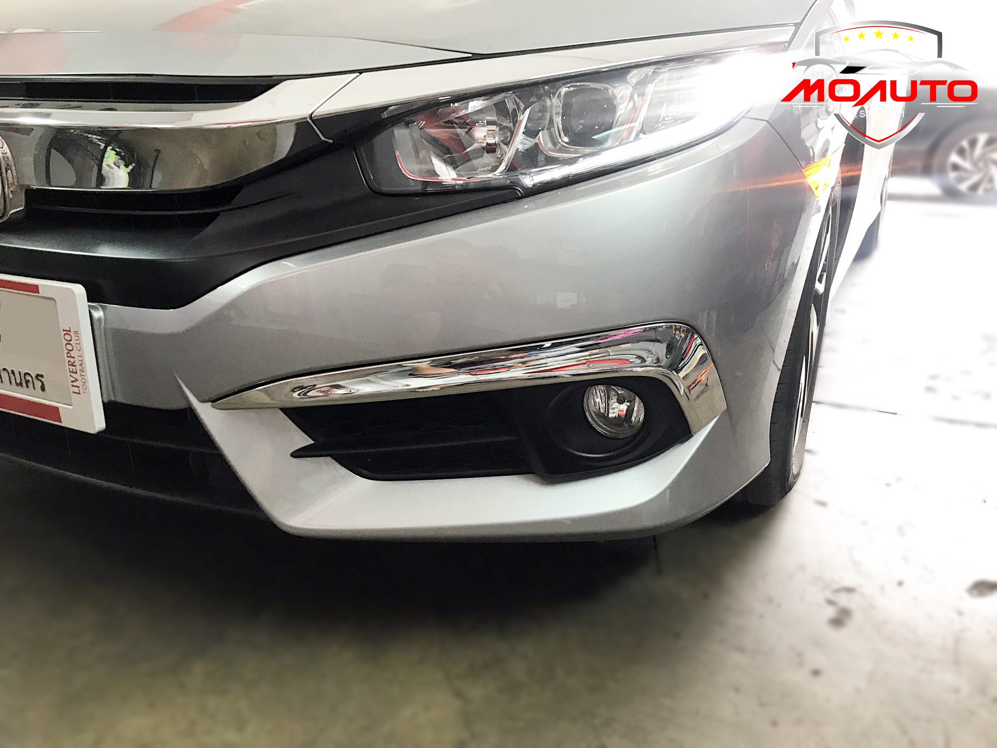 คิ้วไฟตัดหมอกเต็มโครเมียม CIVIC FC 2016-2018