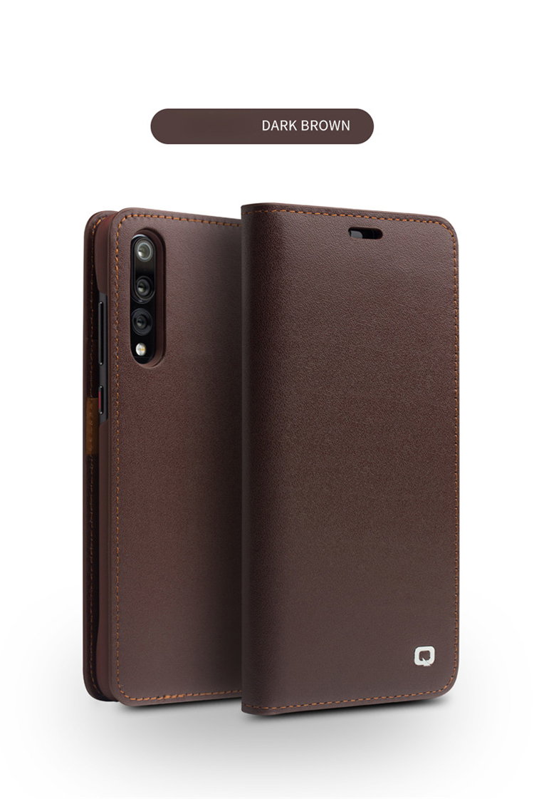 Case Huawei P20 Pro / Pre-order * QIALINO พรีเมี่ยมหนังวัวแท้เนื้อละเอียด ช่องเสียบการ์ด 3 ช่องและกระเป๋าเงินสด 2 ช่อง *