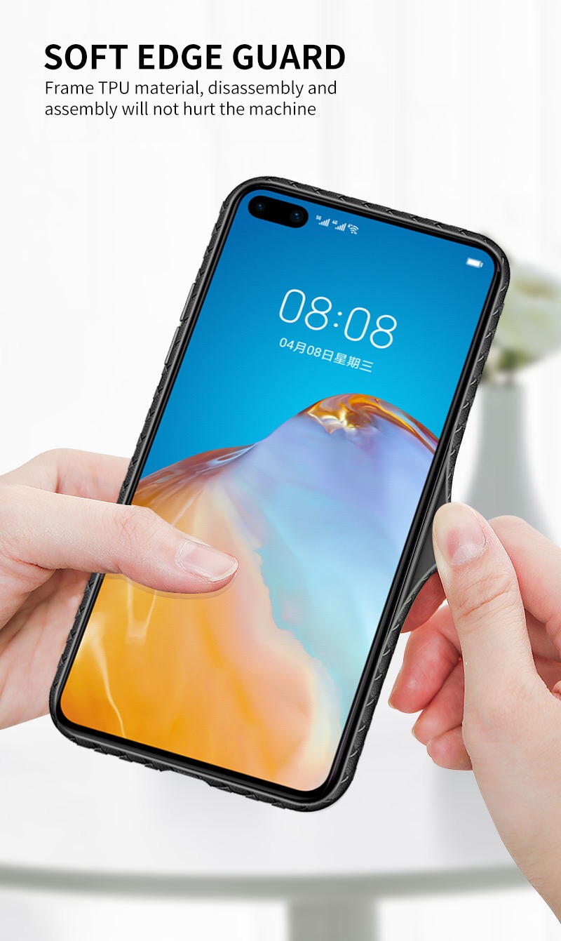 Case Huawei P40 Pro / Pre-order * เคสทอเนื้อ TPU กรอบ PC Back Combo ทำจากพลาสติกแข็ง + วัสดุ TPU อ่อน *