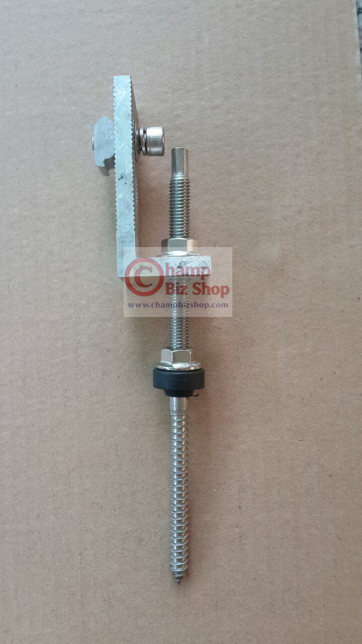 ตัวยึดรางแผงโซล่าเซลล์กับหลังคากระเบื้องลอนคู่ (Metal Roof Hook M10-200)