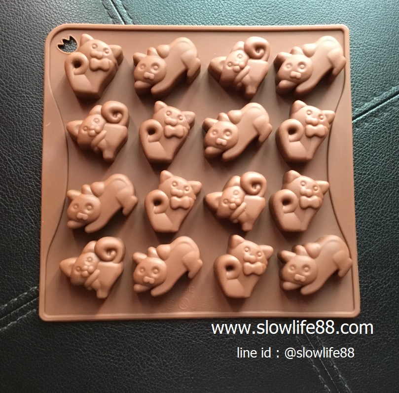 SL295 แมวน้อย พิมพ์ซิลิโคน อบได้ ทำวุ้นได้