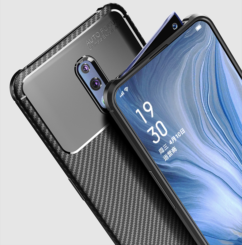 Case OPPO Reno / Pre-order * เคสคาร์บอนไฟเบอร์เนื้อ TPU ป้องกันอ่อนนุ่มยืดหยุ่นและทนทาน *