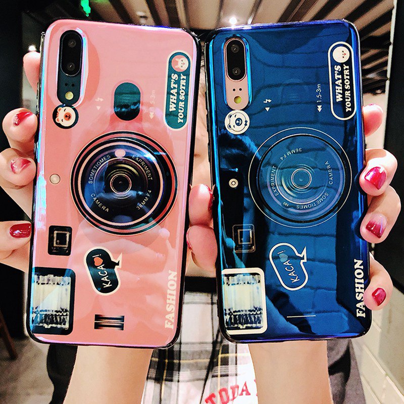 Case Huawei Y9 2018 / Pre-order * เคส blueray กล้องโทรศัพท์ + ขาตั้ง *
