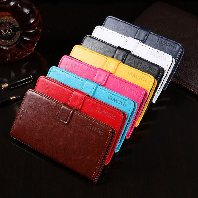 Case Xiaomi Poco X3 Pro / X3 / X3 NFC # Pre-Order * IDEWEI Crazy Horse Texture กระเป๋าสตางค์หนัง Folio Flip *