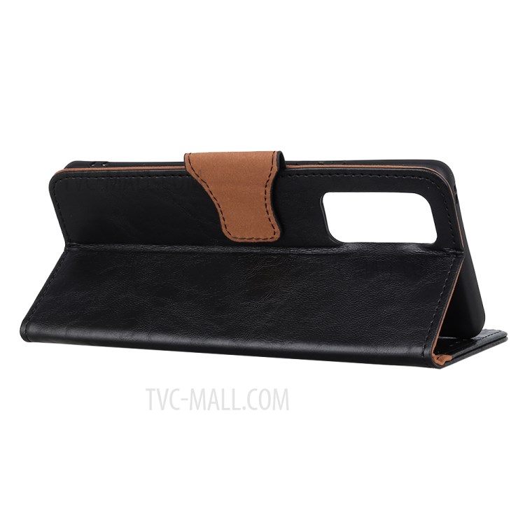 Case OPPO Reno4 5G / Pre-Order * เคสโทรศัพท์หนัง PU Crazy Horse Wallet การออกแบบกระเป๋าสตางค์เหมาะกับบัตรและเงินสด *