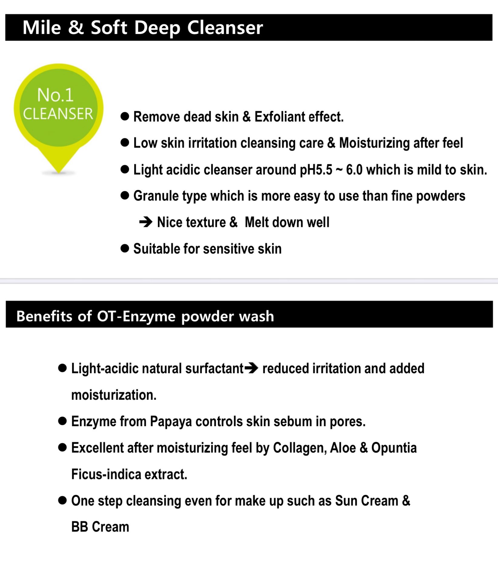 OT-Enzyme powder wash ผงเอ็นไซม์ล้างหน้า 100g 006248