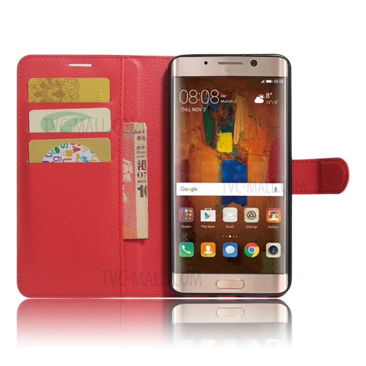 Case Huawei Mate 9 Pro / Pre-order * ผิวเนื้อลิ้นจี่ Built-in 3 ช่องเสียบการ์ดและกระเป๋าเงินสด 1 *