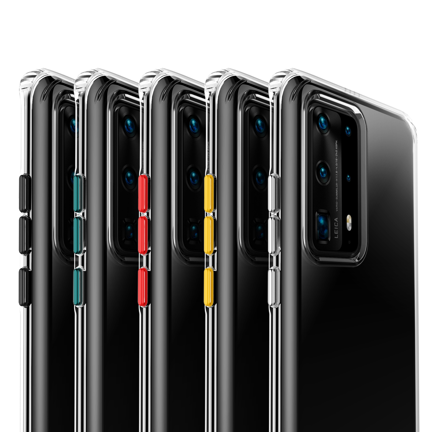 Case Huawei P40 Pro+ / Pre-order * เคส TPU นุ่มกันกระแทกแบบใส นุ่มยืดหยุ่นและทนทาน ปุ่มสีสันสดใส *