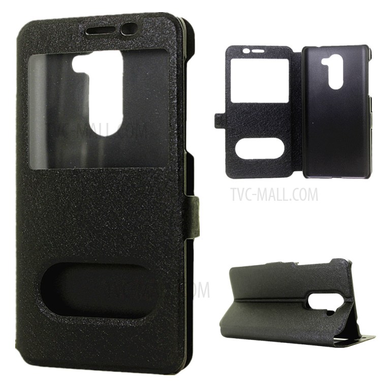 Case Huawei GR5 2017/ Pre-orde * เคส 2 ช่องหน้าต่าง พื้นผิวเนื้อผ้าไหม *