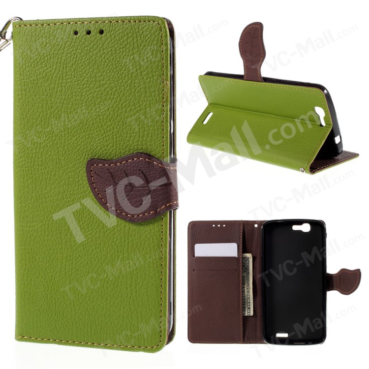 Case Huawei Ascend G7 / Pre-order * เคสปิดรูปใบไม้ *
