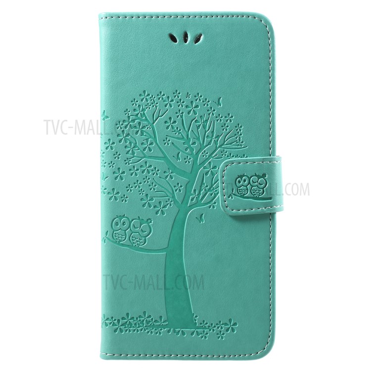 Case Huawei Y9 / Pre-order * ปั็มลายนกฮูกต้นไม้แบบหนังกระเป๋าสตาง + สายรัดข้อมือที่ง่ายต่อการพกพา *