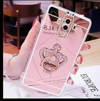 Case Huawei Mate 9 Pro / Pre-order * เคสTpu ซิลิโคนหรูหราใหม่ + ขาตั้งแหวน กระจก *