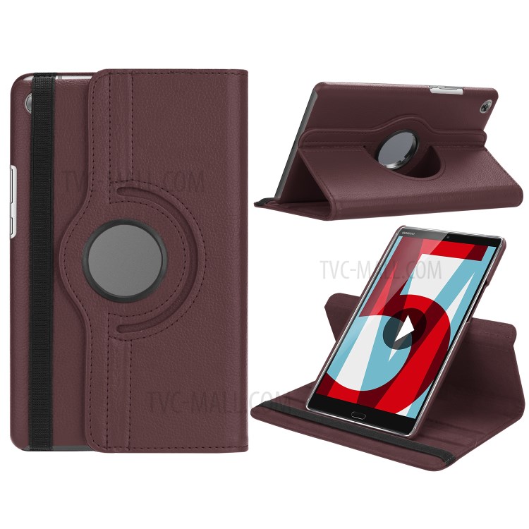 Case Huawei MediaPad M5 / Pre-Order * เคสหมุน 360 องศา ลิ้นจี่เนื้อคลาสสิกสะดวกสบายในการสัมผัส *