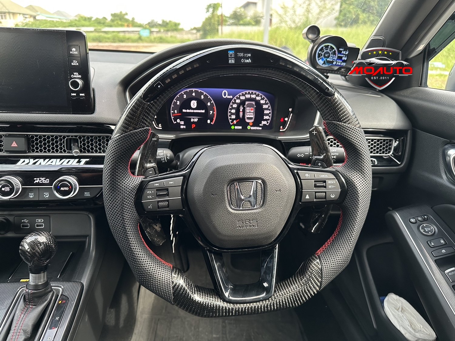 พวงมาลัย LED คาร์บอนแท้ CIVIC FE