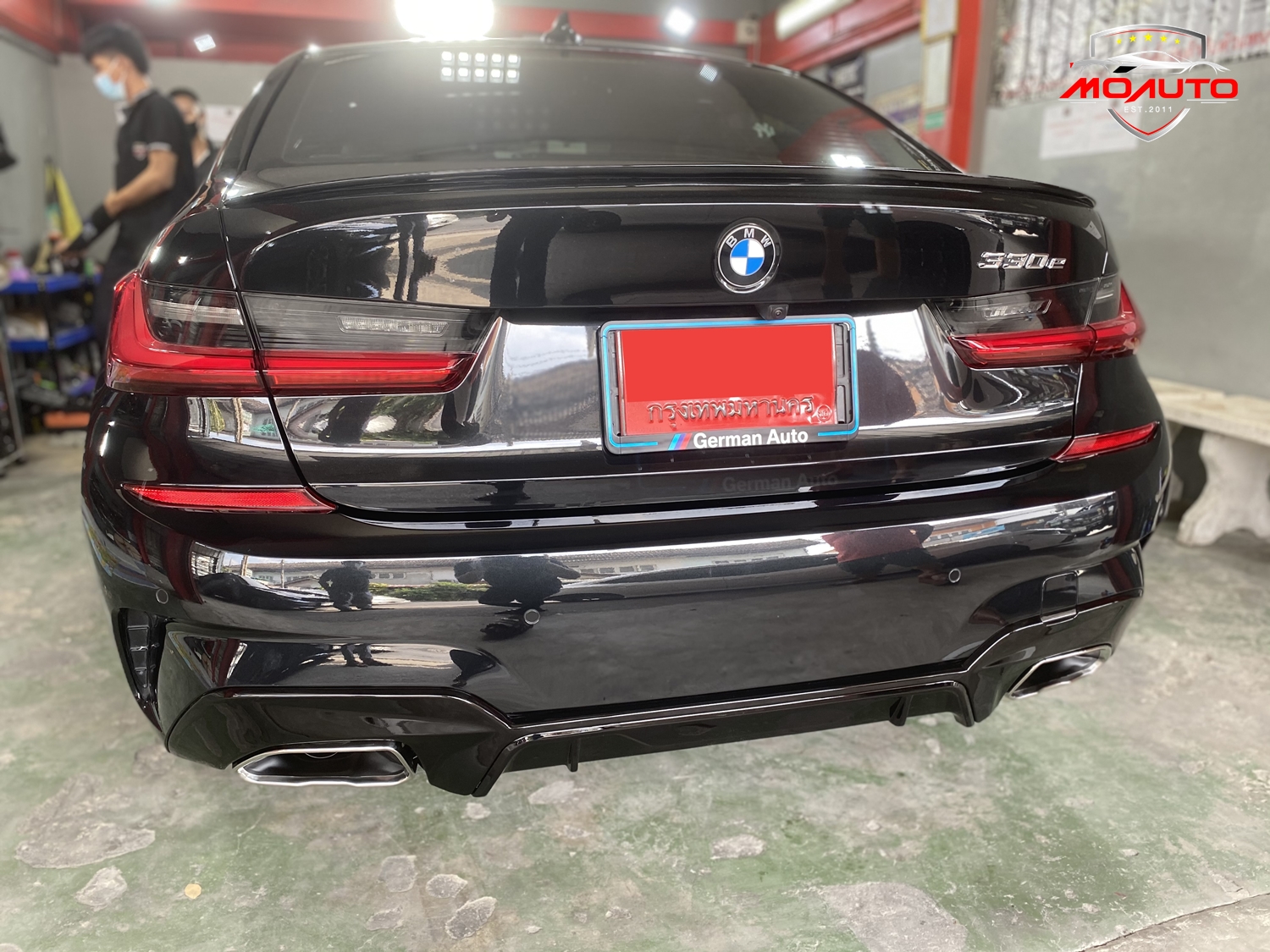 DIFFUSER ท้ายททรง M340i + ปลายท่อใบไม้คู่ BMW G20