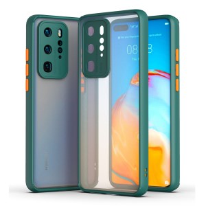 Case Huawei P40 Pro / Pre-order * เคส Soft TPU ขอบ 2 สี + Matte PC Back ไฮบริด *